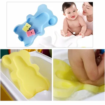 Baby Kūdikių Švelnus Prausimosi Kempinė Sėdynės Mielas Anti-Slip Putų Pad Mat Įstaiga Paramos Saugos Vaikams, Pagalvėlės Sponge Vonios Kambarys, Vonia Produktus
