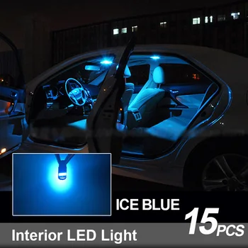 15vnt Canbus Baltas Automobilis LED Interjero Šviesos Rinkinio Skaitymas Lubų Lemputės Tinka 2012-2018 Opel Mokka Tuštybės Veidrodis Šviesos Kamieno Lempos