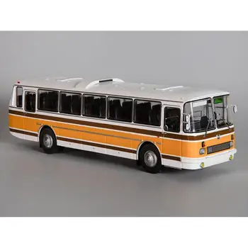 Masto modelis 699R balta geltona 1:43 Classicbus autobusų žaislas retro Sovietų