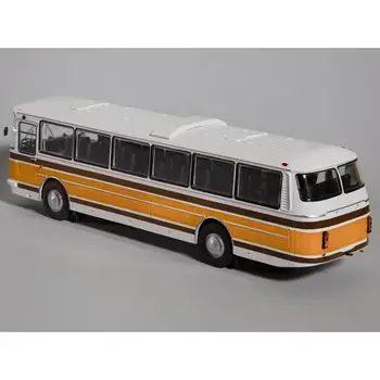 Masto modelis 699R balta geltona 1:43 Classicbus autobusų žaislas retro Sovietų