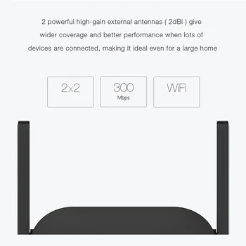 XiaoMi Wifi Versterker Pro 300Mbps Amplificador Wifi Kartotuvas Wifi Signaal Padengti Extender Kartotuvas 2.4 Xiao mi Wifi stiprintuvas