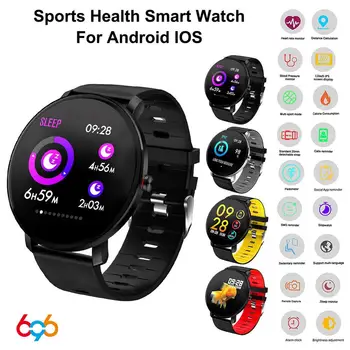 696 K9 Sporto Bluetooth, 1.3 Colių Full Touch Screen Smart Watch Širdies Ritmo Monitorius Fitness Tracker Smartwatch Vyrų, Moterų Vandeniui