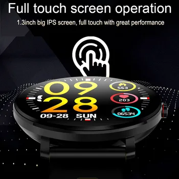 696 K9 Sporto Bluetooth, 1.3 Colių Full Touch Screen Smart Watch Širdies Ritmo Monitorius Fitness Tracker Smartwatch Vyrų, Moterų Vandeniui