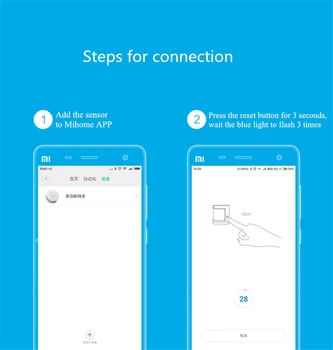 Xiaomi Mijia Aqara judesio jutiklis, pažangi žmogaus kūno jutiklis žmogaus kūno judėjimo ZigBee bevielio ryšio 