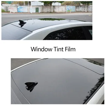 Dewtreetali 50cm X 3m Lango Atspalvis Filmas Tonavimas Roll Kit 5% VLT Black UV Atspari Įbrėžimams Atsparus Auto Automobilių Prekybos Namai