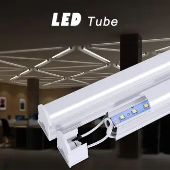 T5 LED lempa 120/90/60CM 85-265V LED Lempos Lemputė 20/14/10W LED Fluorescencinis Vamzdelis Patalpų Virtuvės apšvietimo 2835 SMD LED Šviesos tubo