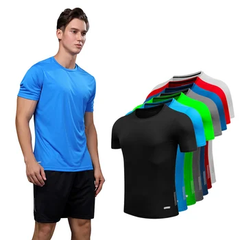 žmogaus T-shirt sporto marškinėliai sausas tinkamas bėgimo marškinėlius sporto salė vyrų sportinės gimnastikos vyrų sportas marškinėliai, vyriški Marškinėliai, sporto salė marškinius vyras fitneso