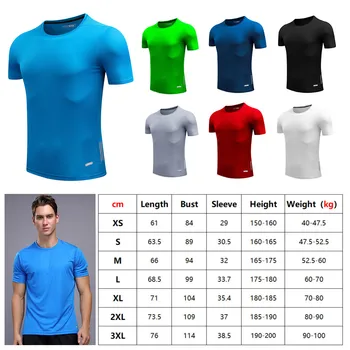žmogaus T-shirt sporto marškinėliai sausas tinkamas bėgimo marškinėlius sporto salė vyrų sportinės gimnastikos vyrų sportas marškinėliai, vyriški Marškinėliai, sporto salė marškinius vyras fitneso