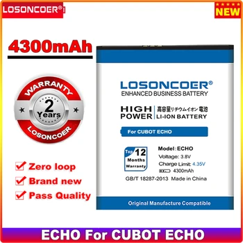 LOSONCOER 4300mAh ECHO CUBOT ECHO Mobiliojo Telefono Baterija+Greitas Atvykti