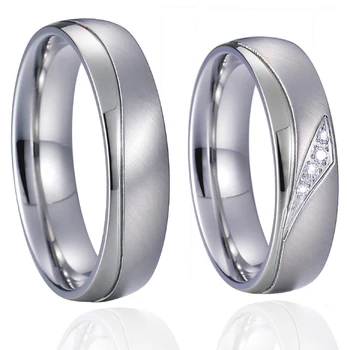 1 poros sidabras, auksas mutil spalva santuoka vestuvių žiedai porų meilės aljanso titano, nerūdijančio plieno papuošalai piršto žiedą