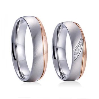 1 poros sidabras, auksas mutil spalva santuoka vestuvių žiedai porų meilės aljanso titano, nerūdijančio plieno papuošalai piršto žiedą