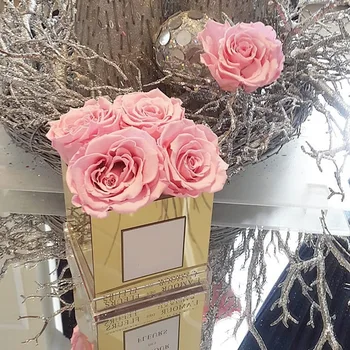Kūrybos Namų Dekoro Akrilo Veidrodis Gėlių Lange Individualų Amžinąjį Gėlių Papuošalai Pakuotės Dėžutė Skaidri Rožių Dovanų Dėžutėje