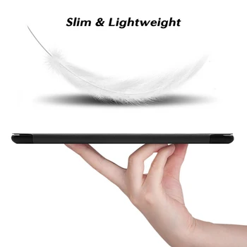 Dangtelis skirtas Samsung Galaxy Tab S6 10.5 2019 Atveju,Slim Tri-Fold Dangtelis, skirtas Samsung Galaxy Tab S6 10.5 SM-T860/T865 Tablet Atveju