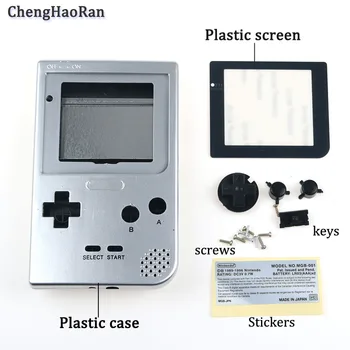 ChengHaoRan 1set Už Nintend GBP žaidimų konsolės korpuso Gameboy pocket shell gbp spalva shell padengti priedai