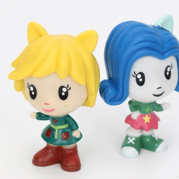 5.5 cm Q Versija 6pcs/set Mano Mažai Pony Žaislai Mini Ponis Lėlės Draugystė, Magic Rainbow Dash Twilight Sparkle Pav Kalėdų