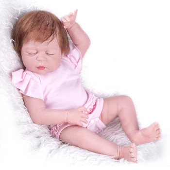 55cm Full Silikono Reborn Baby Lėlės 22 Colių bebe atgimsta corpo de silikono lol Žaisti Žaislai Gyvas Benoca Vaikai Menina Maudytis Bamblys