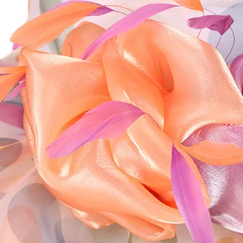 FS Vasaros Britų Stiliaus Fascinator Organza Skrybėlę Moterų Rausva Juoda Panele Didelio Masto Kraštų Vestuvių Skrybėlę Su Gėlių Chapeu Feminino