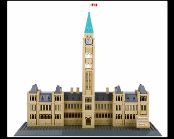 Wange 4221 Pasaulio Architektūros Serijos Kanados Parlamento Pastato Modelis Surinkti Blokai Žaislai Childen