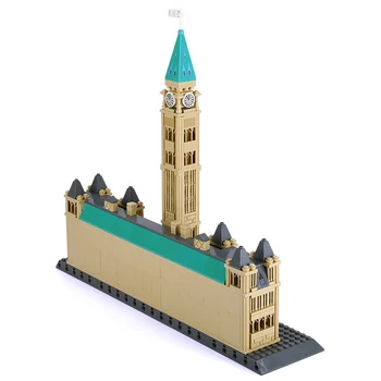Wange 4221 Pasaulio Architektūros Serijos Kanados Parlamento Pastato Modelis Surinkti Blokai Žaislai Childen