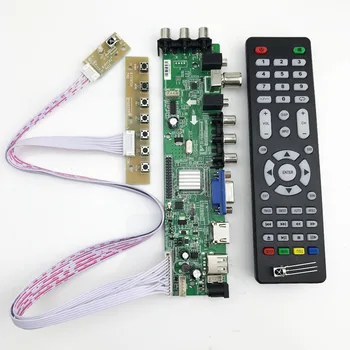 DS.D3663LUA.A81 DVB-T2, DVB-T, DVB-C skaitmeninis TV LCD vairuotojo lenta 15-32inch Universalus LCD TV Lenta+7 klavišą valdybos 36637
