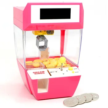 Laikrodis Moneta Valdomi Žaidimų Mašina, Kranas Mašina Candy Lėlės Grabber Letena Arcade Mašina Automatinė Žaislas Vaikams Vaikams
