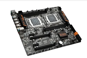 HUANANZHI dual X79 motininė plokštė su M. 2 lizdas dual LAN port dual CPU Xeon E5 2690 2.9 GHz vaizdo plokštė GTX1050TI 4G RAM 4*16G RECC