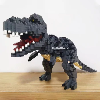 Balody 16088 Tyrannosaurus Rex Mini Blokai Juoda Dinozaurų Pastato Juros periodo Parkas Pav 3D Modelį Brikcs Žaislai Vaikas chirstmas Dovana