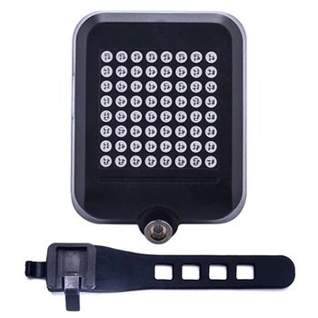 Dviračių LED Dviračių Indikatorius Dviratį Galiniai Lazerio Posūkio Signalo Rodyklių Šviesos USB Belaidžio Vandeniui MTB Kelių Dviračio Lempa