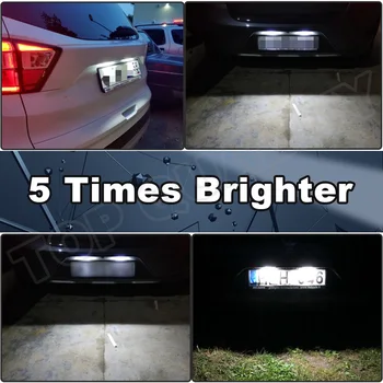 2vnt LED Licencijos Numerį Šviesos Lempos Jokios Klaidos Ford Mondeo MK II Sintezės Fiesta V OEM#1021802, 96BG-13550-AB, 96BG13550AB