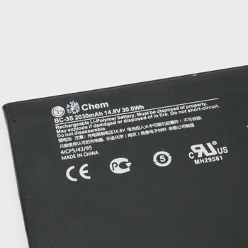 14.8 V 30Wh Originalus Naujas BC-3S tablet Akumuliatorius LG Nokia Lumia 2520 4ICP5/43/95
