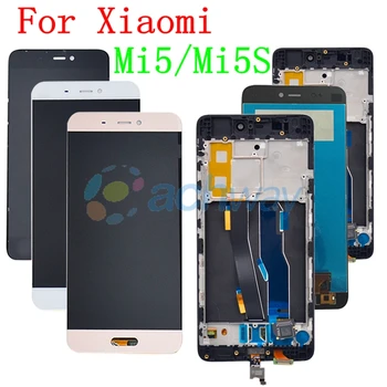 Už Xiaomi Mi 5 5S LCD Ekranas Su Jutikliniu Ekranu, skaitmeninis keitiklis Asamblėjos atsarginės Dalys, 5.15
