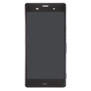 LCD Ekranas + Touch Panel su Rėmu Sony Xperia Z3 (Dual SIM Redakcija) / D6633 / L55U (Juoda)