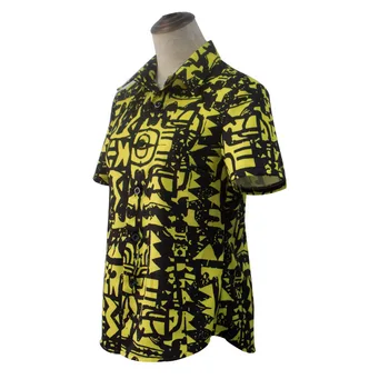 Svetimas Dalykų Vienuolika Cosplay Kostiumu Mergina Geltona Spausdinti Pritvirtinti Marškinėlius Moterims 80-ųjų Suknelė Apranga Kostiumas Užgavėnės Drabužių Rinkinys