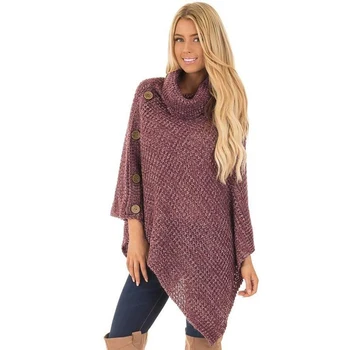 Nauji moteriški rudens ir žiemos apsiaustu, marškinėliai, megztiniai megztiniai viršų mados plius dydis septynių taškų rankovėmis megztinis kailis Moterų topai
