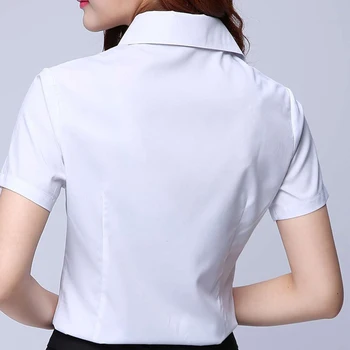 Moterų Oficialų Palaidinės Medvilnės Palaidinė Atsitiktinis Viršūnes Office Chemise Femme Marškinėliai blusas mujer de moda plius dydis 2019