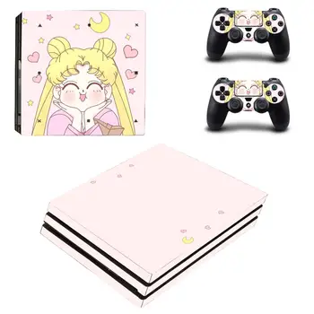 Anime Cute Girl Sailor Moon PS4 Pro Lipdukai Play station 4 Odos Lipdukas, Decal PlayStation 4 PS4 Pro Konsolės & Valdytojas
