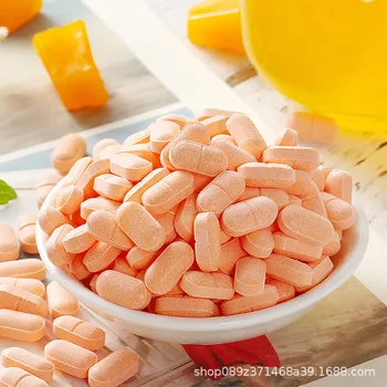 Vitamino C Tabletės Vitamino C Papildas, Kramtomosios Tabletės VC Tabletės Vitamino C Burnos Tablečių 18 Hurbolism Cfda