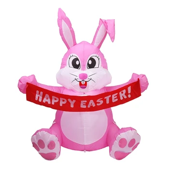 1,5 m Pripučiami Happy Easter Bunny Lėlės Žaislas LED Nakties Šviesos Paveikslas Kieme Lauko Sodo Šalis Ornamentu Dekoravimui