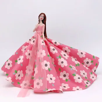 Du Kerchiefs Off Peties Rankovių Vestuvinė Suknelė Barbie Lėlės, Apranga, Drabužiai, Suknelės, Šaliai, Cosplay Kostiumų Žaislas Barbie