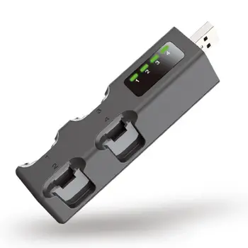Perjungti Nešiojamas Mini USB Mažas Keturių Mokestis NS JoyCon Kairę Ir į Dešinę Mažas Rankena Sėdynės Apmokestinimo Bazę, Kroviklis, Skirtas jungikliui