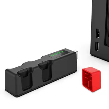 Perjungti Nešiojamas Mini USB Mažas Keturių Mokestis NS JoyCon Kairę Ir į Dešinę Mažas Rankena Sėdynės Apmokestinimo Bazę, Kroviklis, Skirtas jungikliui