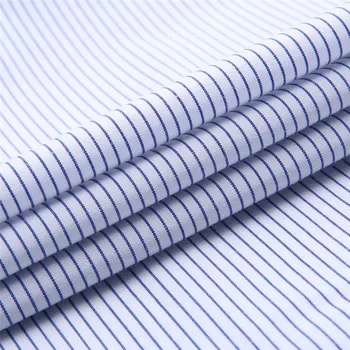 Vasaros kratinys baltas kvadratas apykaklę, trumpas rankovės ne geležies lengva priežiūra reguliariai fit dryžuota suknelė marškiniai verslo vyrai