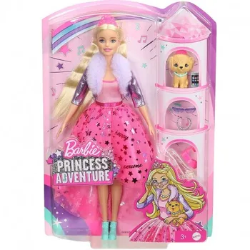 Barbie Princesė Nuotykių Princess Deluxe, šviesiaplaukė lėlė su priedais (Mattel GML76)-kolekcines