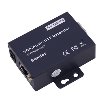 330Ft VGA + 1080P o Stereo + USB Signalas KVM Extender 