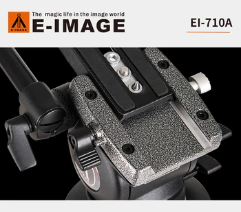 E-Vaizdo 710A SLR fotografijos 1,8 m trikojo profesinės didelę burną dubenį nešiojamų hidrauliniai slopinimo fotoaparato trikojo