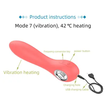 G Spot Dildo Vibratorius, Skirtas Moterims, Pažangaus Šildymo Saugaus Silikono Makšties Stimuliavimas Clit Stimuliatorius Moterų Masturbator Sekso Žaislas Vibrat