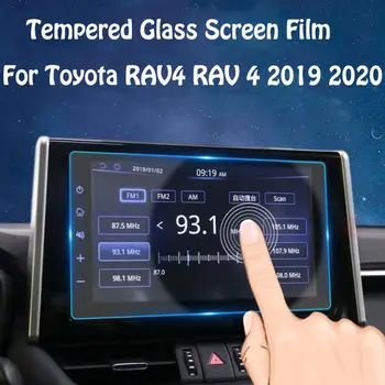 GPS Navigacijos Grūdintas Stiklas Screen Protector, Automobilio Centrinio Valdymo Ekrano Apsauginės Plėvelės Toyota RAV4 RAV 4 2019 2020