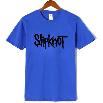 Medvilnės Atsitiktinis vyriški T-shirt sunkiųjų metalų spausdinimo vyriški O-Kaklo muzikos T-shirt streetwear marškinėliai vyrams trumpas