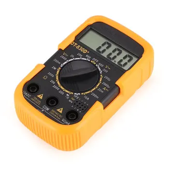DT830D+ Mini Pocket Skaitmeninis Multimetras 1999 Skaičiuoja AC/DC Volt Amp Ohm Diodų hFE Tęstinumą Testeris Ammeter Voltmeter
