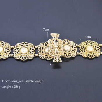 Prabangus Aukso Žiedų Dizaino Moterų Suknelė, Grandinės, Diržai prancūzijos Moneta Karališkųjų Vestuvių Papuošalai Moterims Diržai